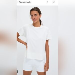 TNUCK SPORT White Short Sleeve Ryan Boyfriend Tee Size Small